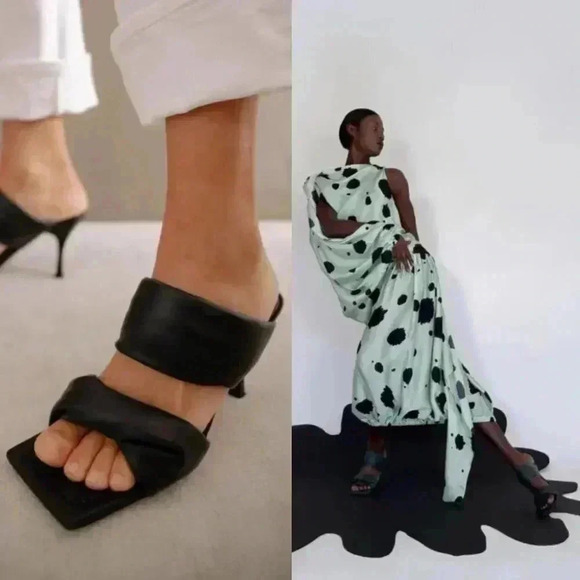 Free People Alohas Twist Strap Mule Sandals Black Size 38 NWOT $190 - Picture 14 of 16